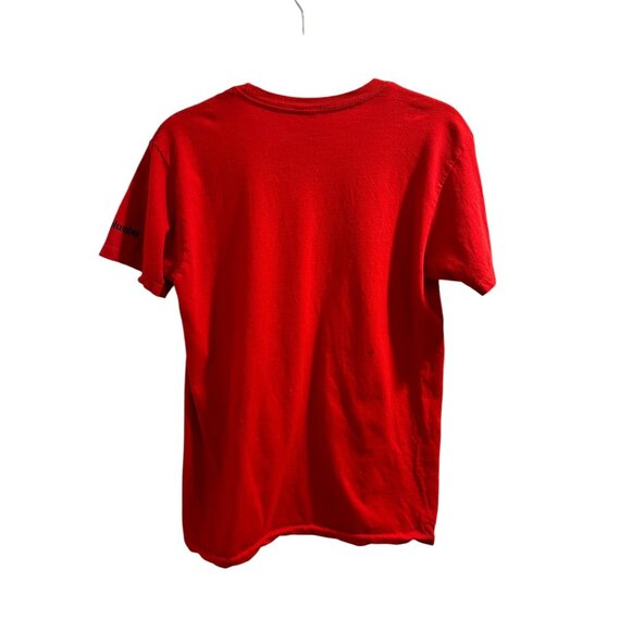 🍒 2/$20 🍒 Columbia Red "Are They Gluten Free?" Graphic T-Shirt S Cotton - Picture 4 of 5